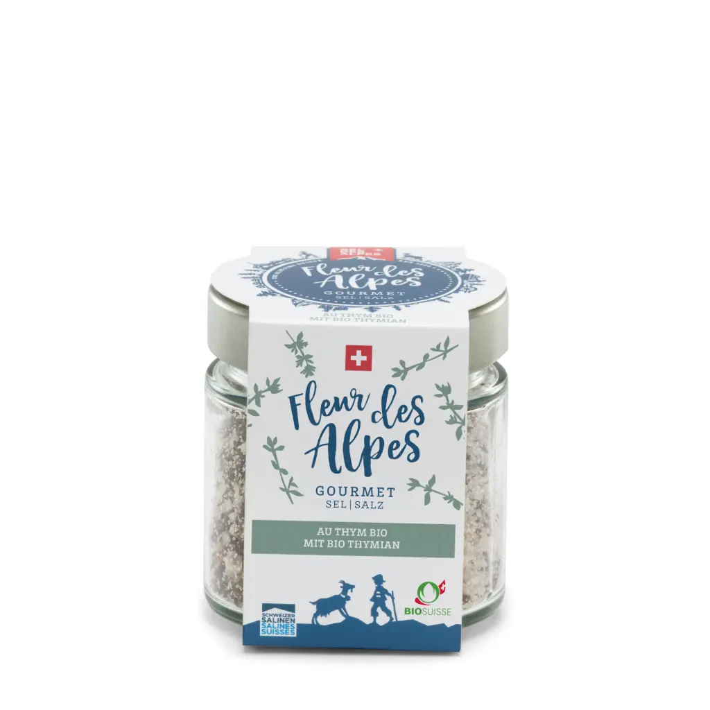 SEL DES ALPES Fleur des Alpes with swiss thyme 130g
